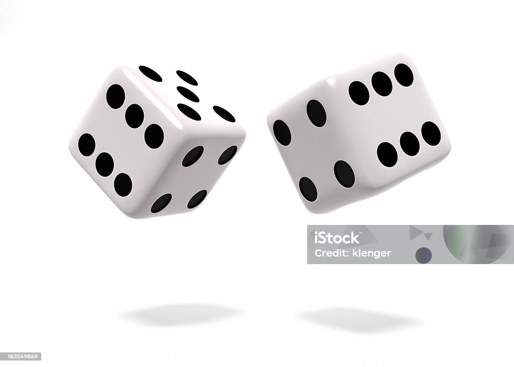 Due Dices - Foto stock royalty-free di Bianco