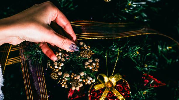 istock Christmas decorations. Colorful Christmas lights background 1835501387