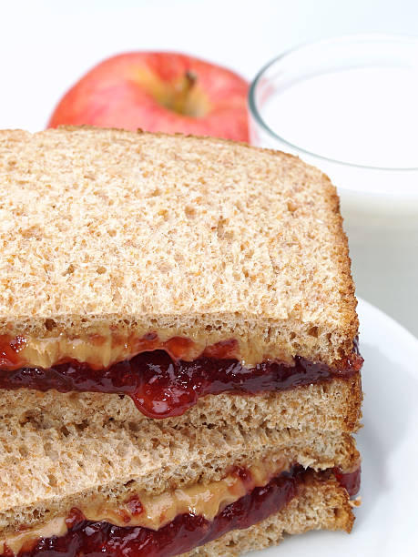 istock PB&J Sandwich on Whole Wheat 183550252