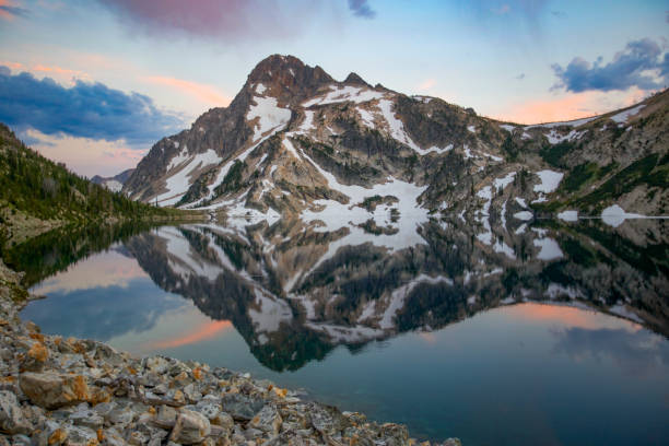 Sawtooth Lake near Stanley, Idaho in late summer