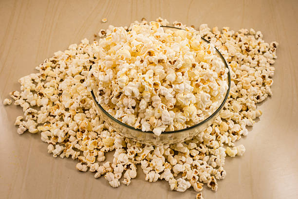 istock glass bowl of popcorn on the table 183556650