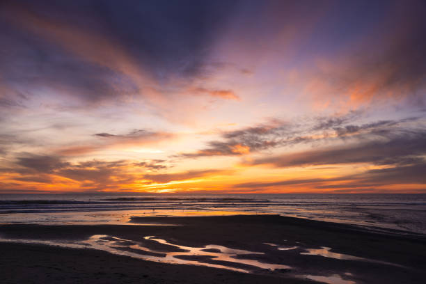 istock Colorful Sunset at Cardiff Beach 1835568245