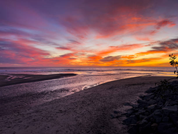 istock Colorful Sunset at Cardiff Beach 1835568447