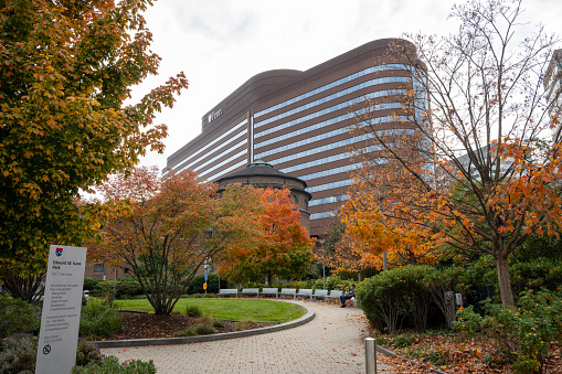 Philadelphia, USA - October 27, 2023. Edward W. Kane Park in the campus of University of Pennsylvania, Philadelphia, USA