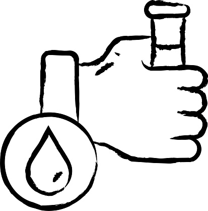 Distillate hand drawn vector illustration