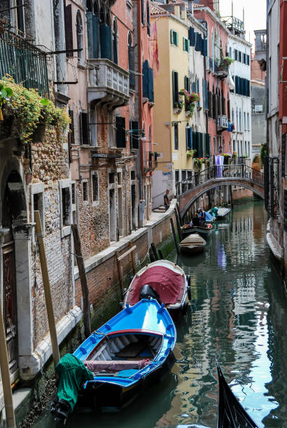 istock gondolas in venice, digital photo picture as a background 1835590571