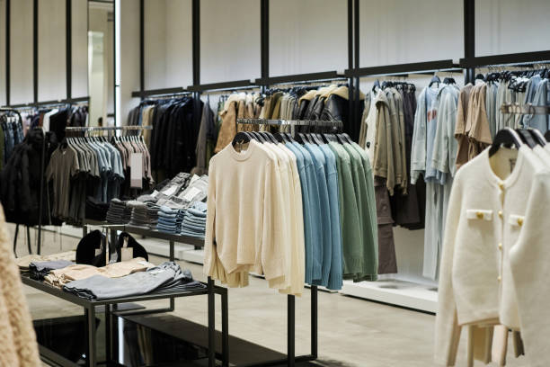 istock Interior of Modern Clothes Shop 1835591115
