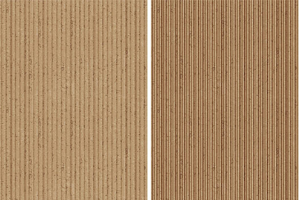 bezszwowe tło karton - corrugated cardboard cardboard backgrounds material stock illustrations