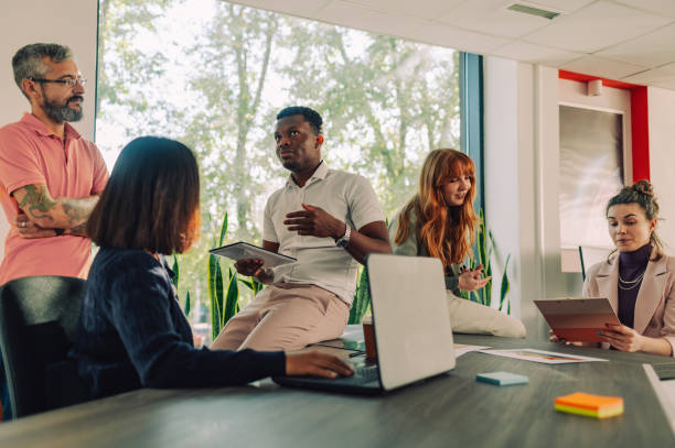 istock A multiracial team having business meeting at boardroom. 1835663750