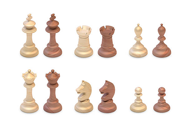 istock Chess pieces made of wood 183566938