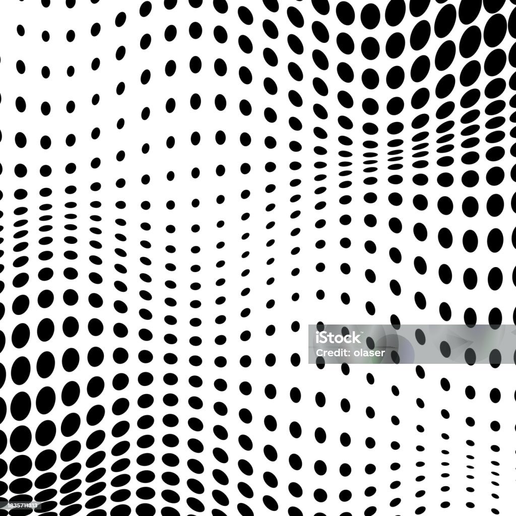 Distorted Color:black Dotted Distorted 3d Surface Stock Illustration - Download Image Now ...