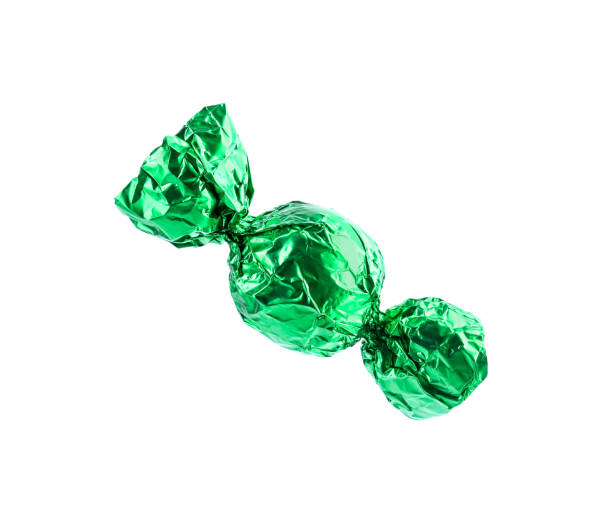 Container filled with Frog-shaped gummy candy