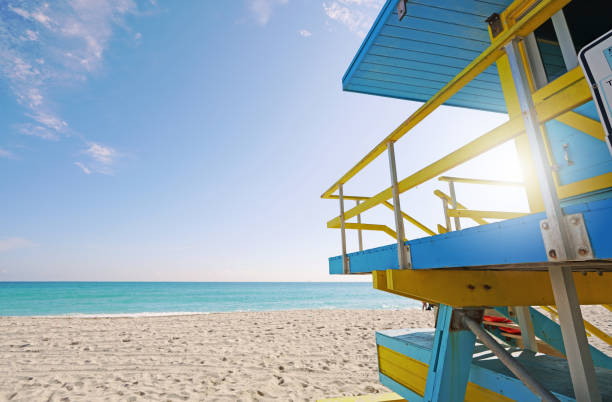 istock Miami Beach lifeguard station tower in South Beach 1835728222