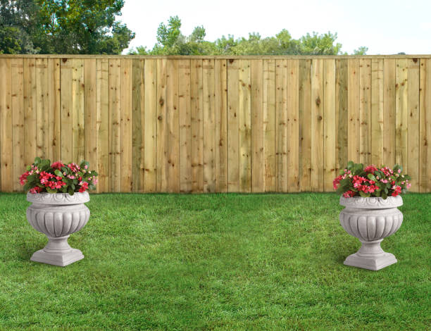 istock Decorative floral stands in a backyard 1835733736