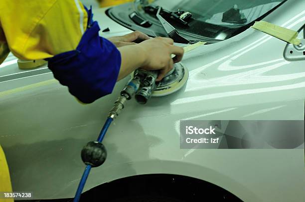 Car Body Work Stock Photo - Download Image Now - Car, Grinder - Industrial Equipment, Car Bodywork