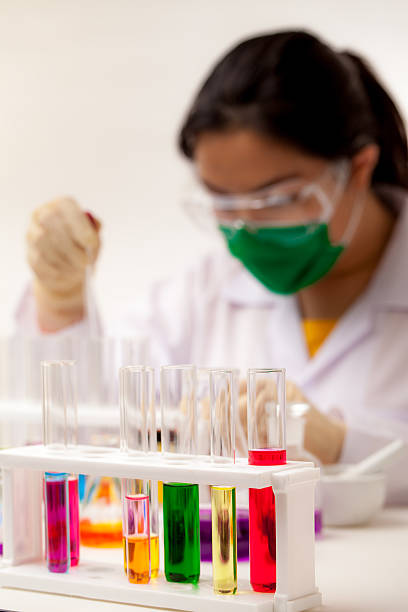 istock Researcher working with chemicals 183574982