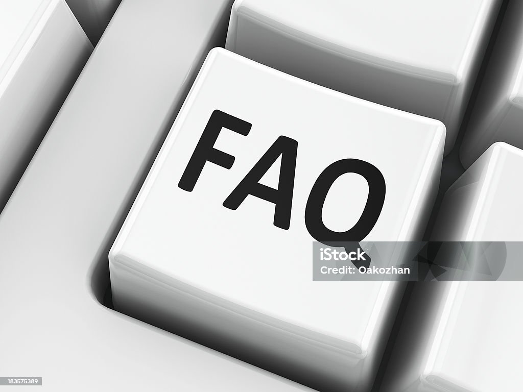 FAQ do teclado - Royalty-free Apoio Foto de stock