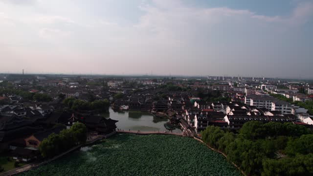 Aerial photography of Jinxi Ancient Town