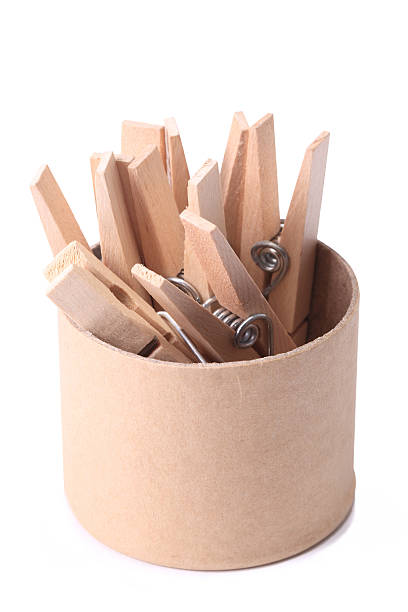 istock Wooden clip in the box 183577177