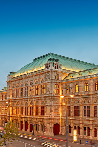 Vienna State Opera House in Austria. Famous Touristic Place.
