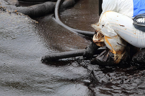 istock clean up Crude oil stain 183577642