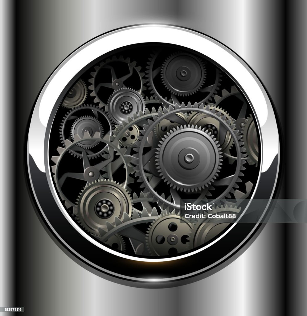 Background metallic Background metallic with technology gears, vector. Circle stock vector