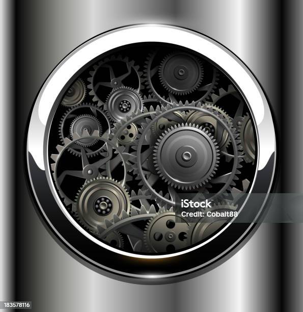 Background Metallic Stock Illustration - Download Image Now - Circle, Machinery, Abstract