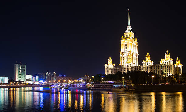 istock High-rise building at night, Moscow, Russia 183578466