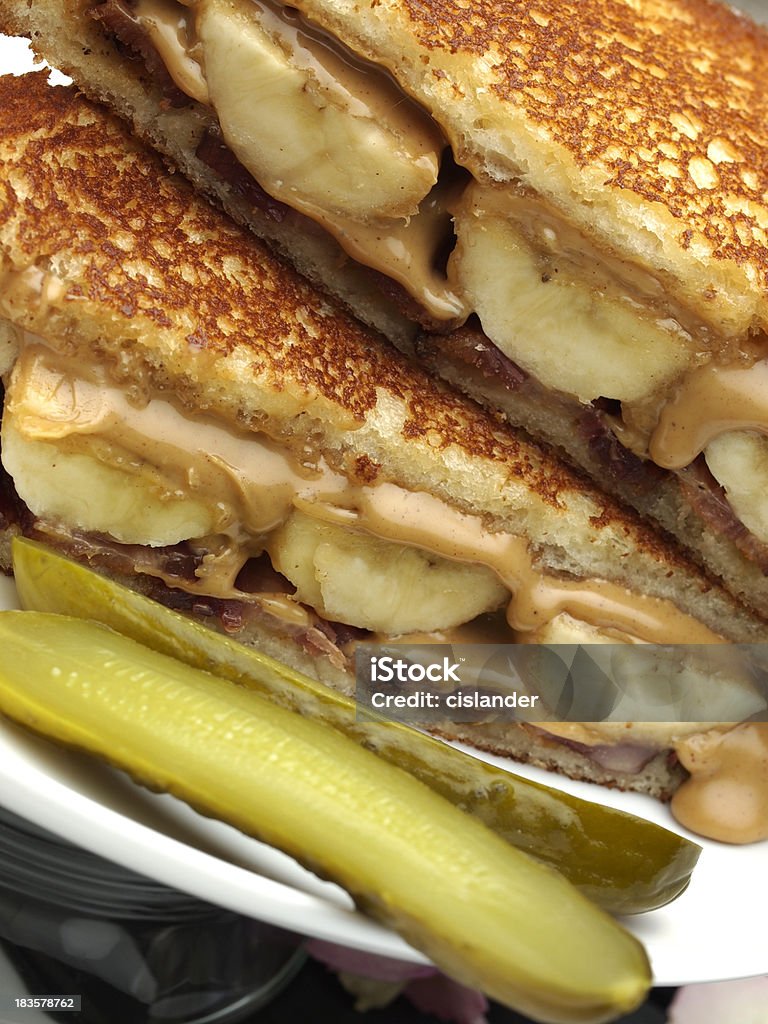 O sanduíche de Elvis - Foto de stock de Bacon royalty-free