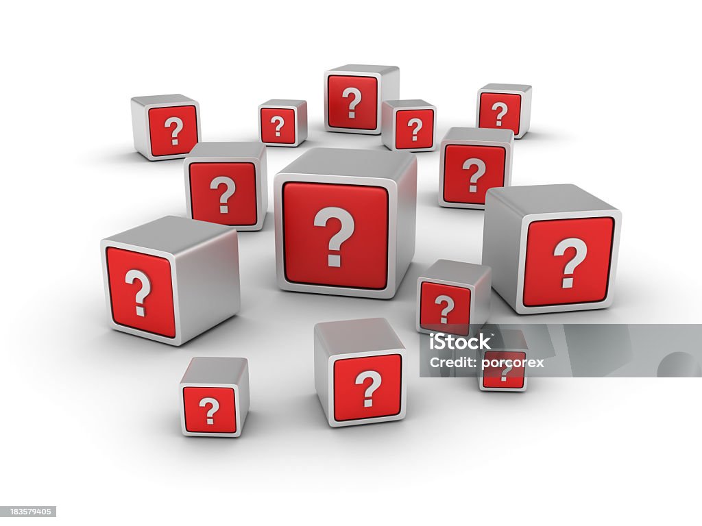 Кубики с знаки вопроса - Стоковые фото Вопросы и ответы роялти-фри
