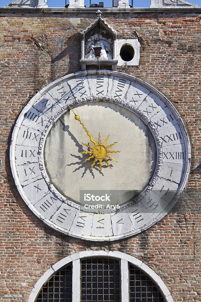 Orologio antico di Venezia (Italia - Foto stock royalty-free di Ambientazione esterna