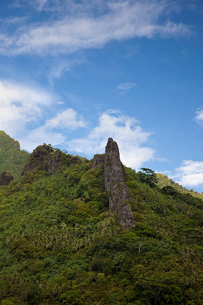 istock Steep Rock Cliff on Moorea French Polynesia 183579545