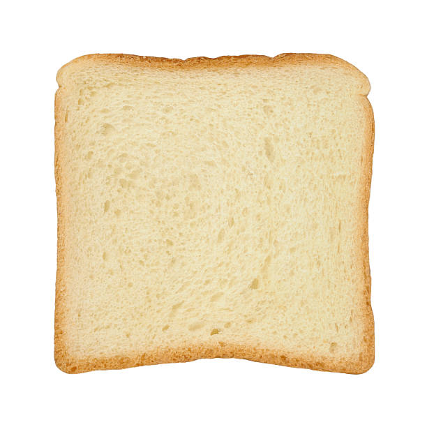 istock Slice of white tinloaf on white background 183581054
