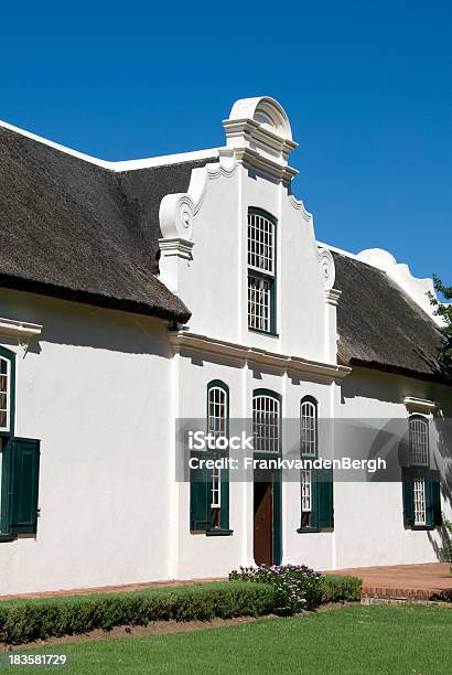 Holenderski Kolonialną Architekturę - zdjęcia stockowe i więcej obrazów Stellenbosch - Stellenbosch, Styl kolonialny, Franschhoek