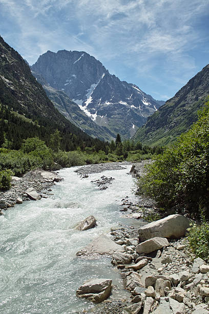 istock valley with wild river in the Alps 183581745