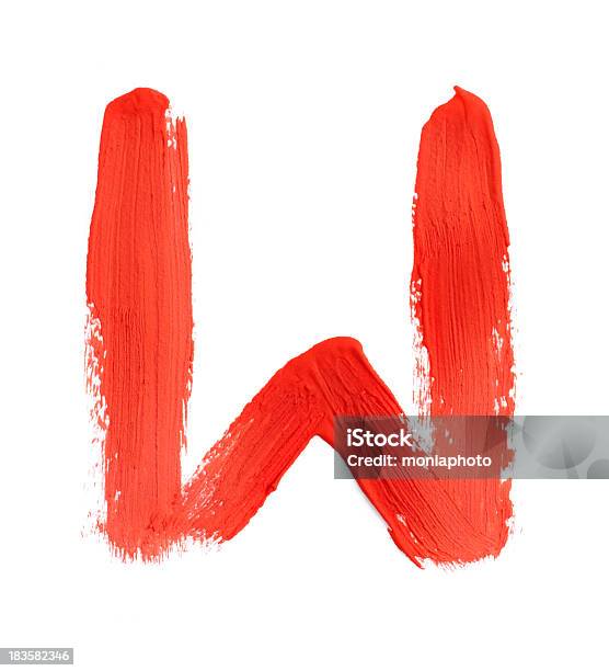 Letter W Stock Photo - Download Image Now - Alphabet, Cut Out, Letter W