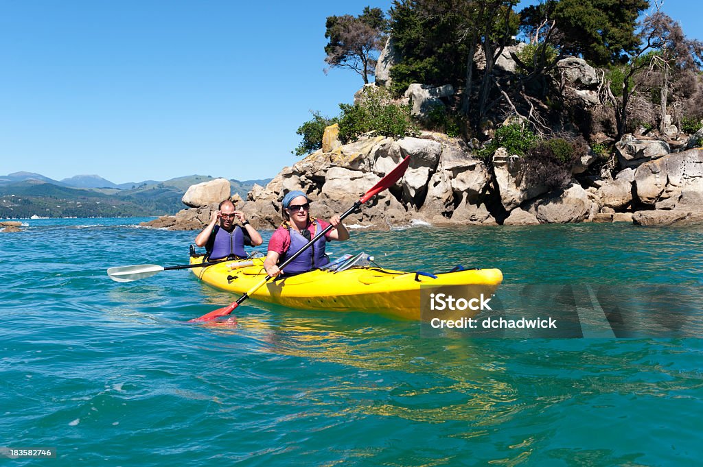 Kajakfahren in das Abel Tasman - Lizenzfrei Neuseeland Stock-Foto