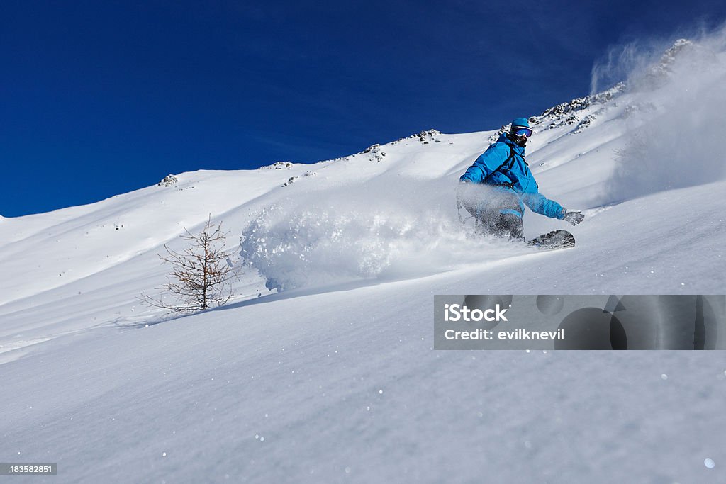 snowboarder freerider - Foto stock royalty-free di Acrobazia