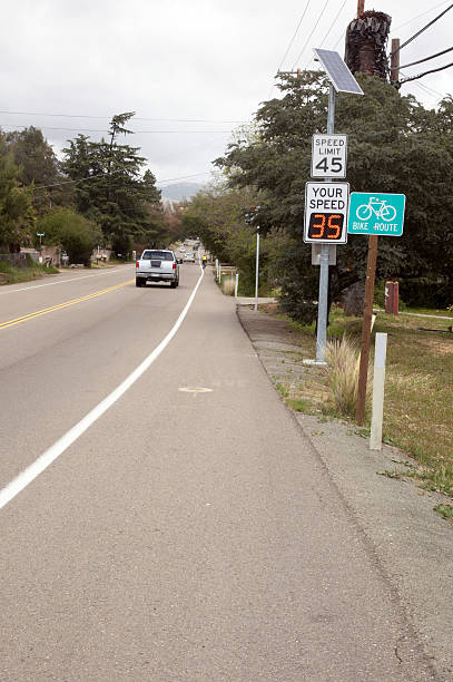 istock Speed warning signs on California highway 183582896