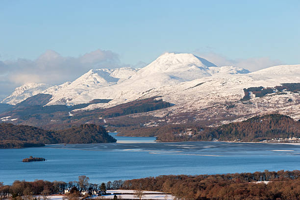 loch lomond w zimie - loch lomond loch ben lomond scotland zdjęcia i obrazy z banku zdjęć