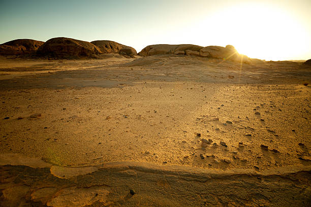 istock Evening landscape in Libyan Sahara desert 183583425
