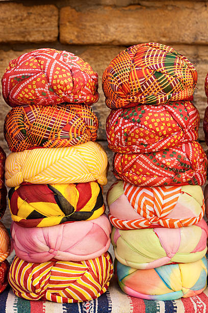 istock Colorful turban in India 183583436