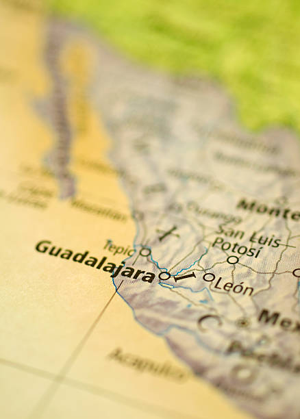 istock Macro Map Of Guadalajara Mexico 183584088