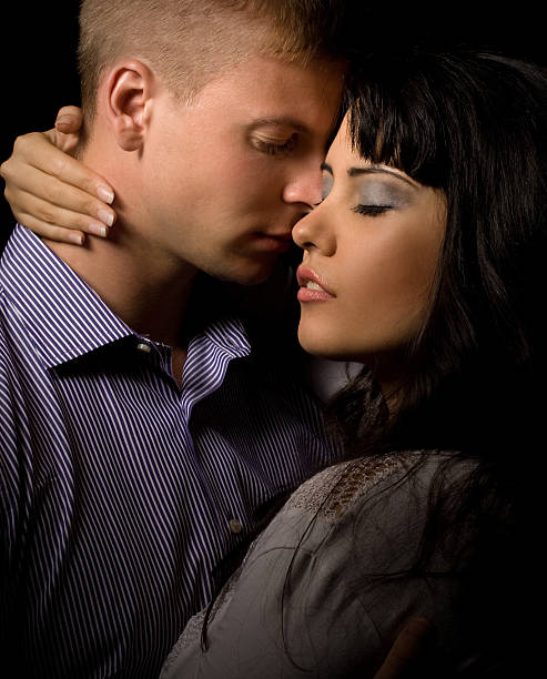 istock close up of sensual couple 183584406