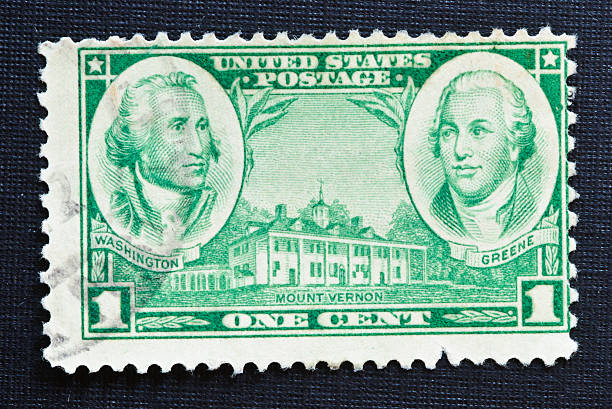 istock Washington and Greene Mount Vernon 1 cent Stamp 1936 183584443