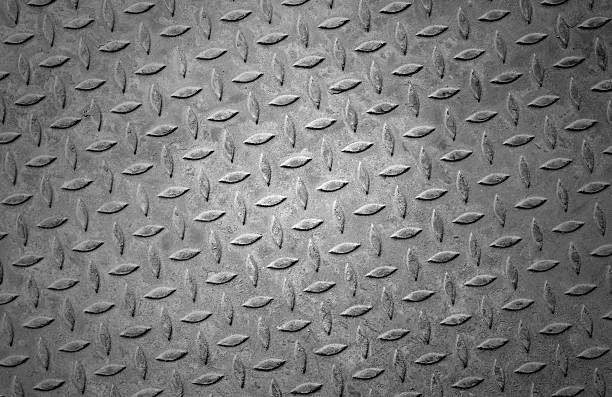 Old black steel plate slip.