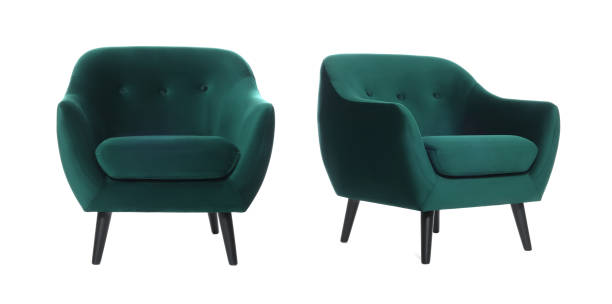 istock Comfortable armchair isolated on white, different sides 1835884758