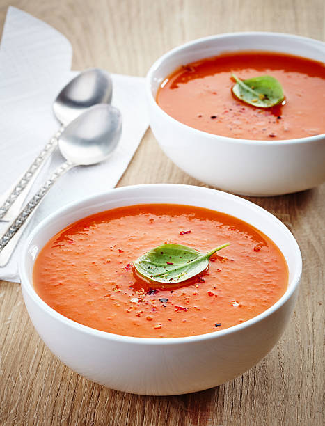 istock two bowls of tomato soup 183590666