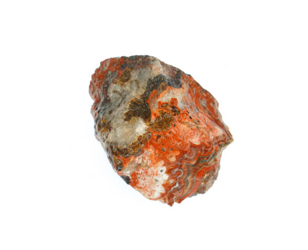istock close up on lace agate rock isolated on white background 1835938385