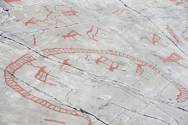 istock Rock carvings at Alta 183595237